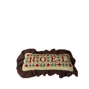 Christmas‎ decor "Noel" mini pillow 11"x6" rectangle